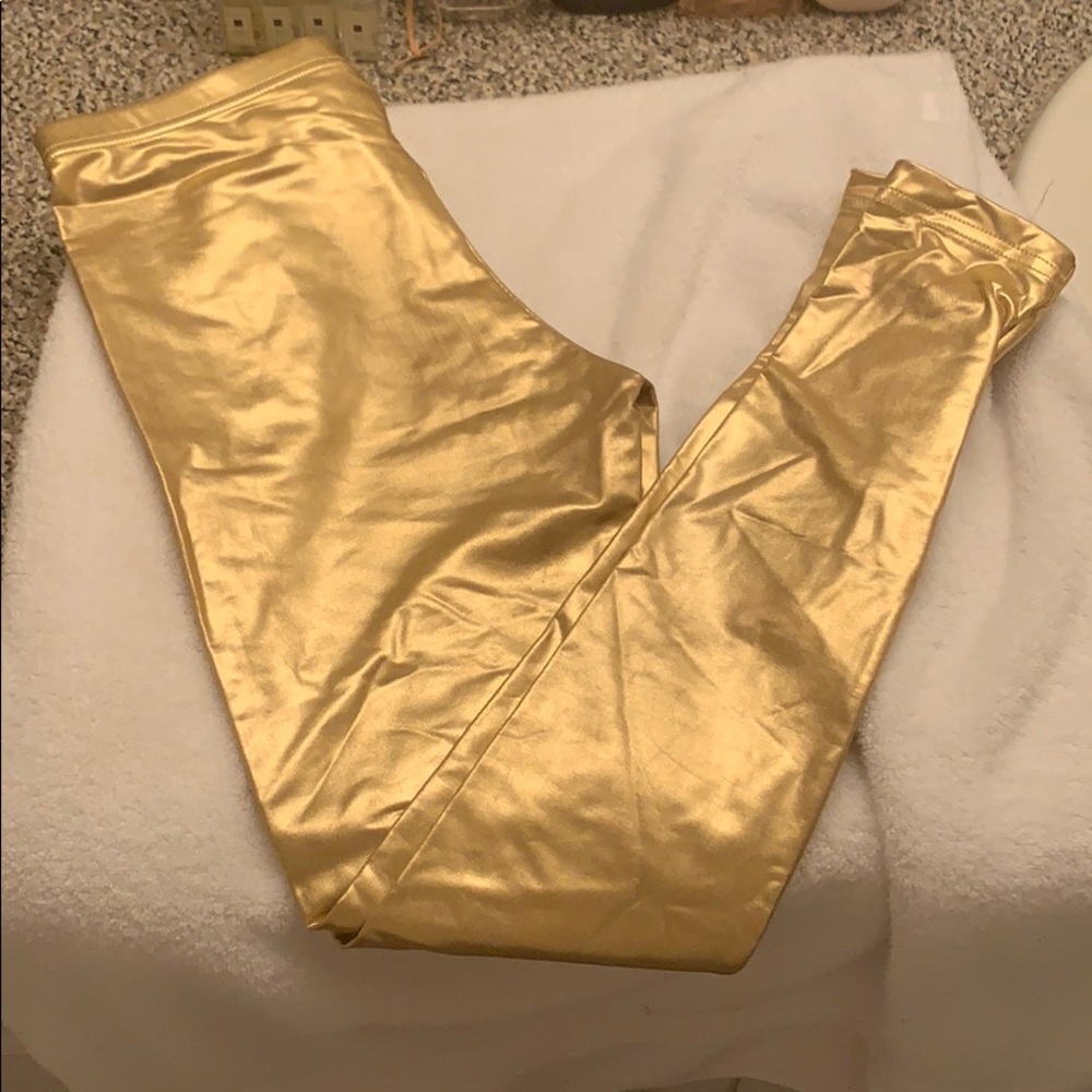 Gold leggings